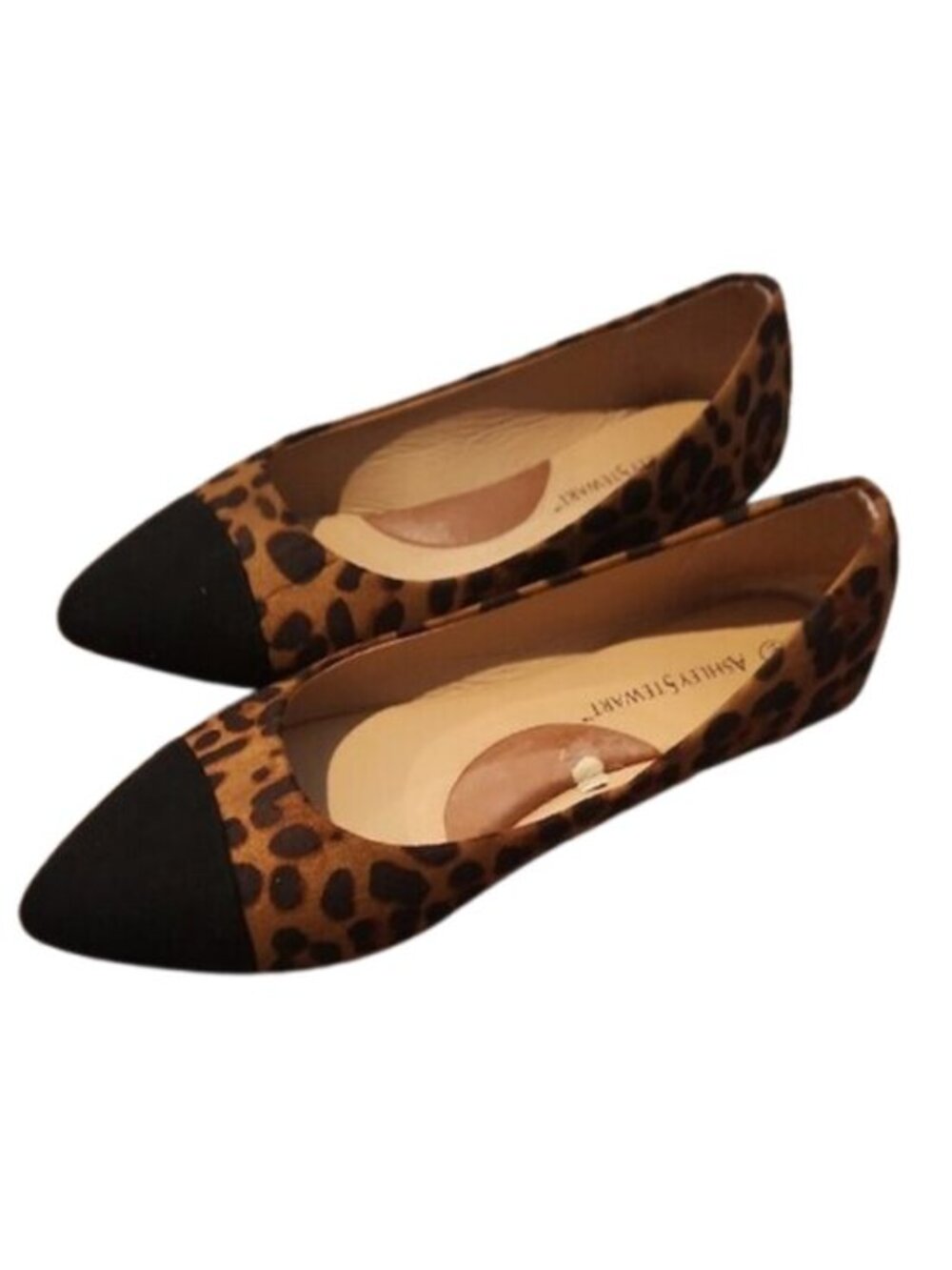 [Ashley Stewart] Leopard Print Pointed Flats - Size 11W